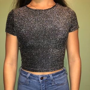 Sparkly crop top